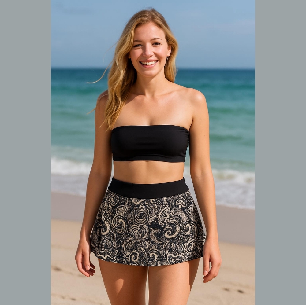 Shape fx Swim Skirt Bandeau Top